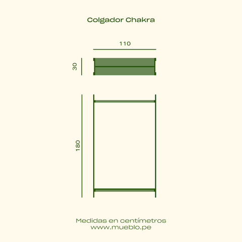 Colgador largo multifuncional Chakra