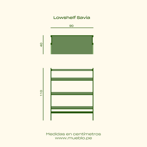 Lowshelf 3 niveles Savia