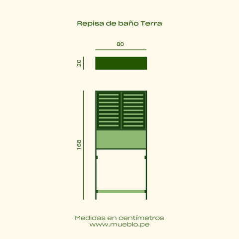 Repisa de baño Terra