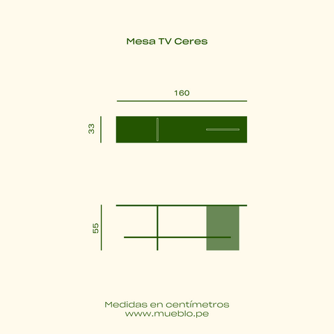 Mesa de TV Bauhaus Concept "Ceres"