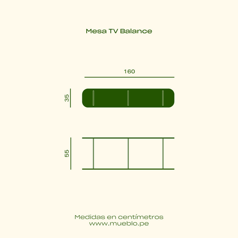 Mesa de TV minimalista Balance