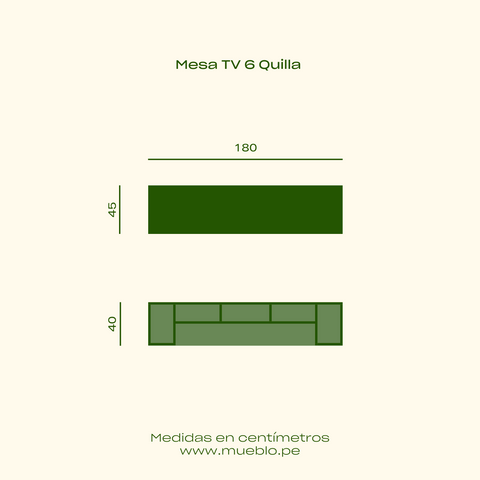 Mesa de TV large Quilla