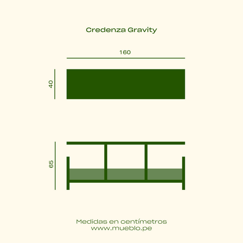 TV Credenza Gravity 3