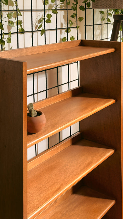 Luya 4-tier symmetrical bookcase