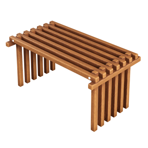 Brisa folding wooden beach bench